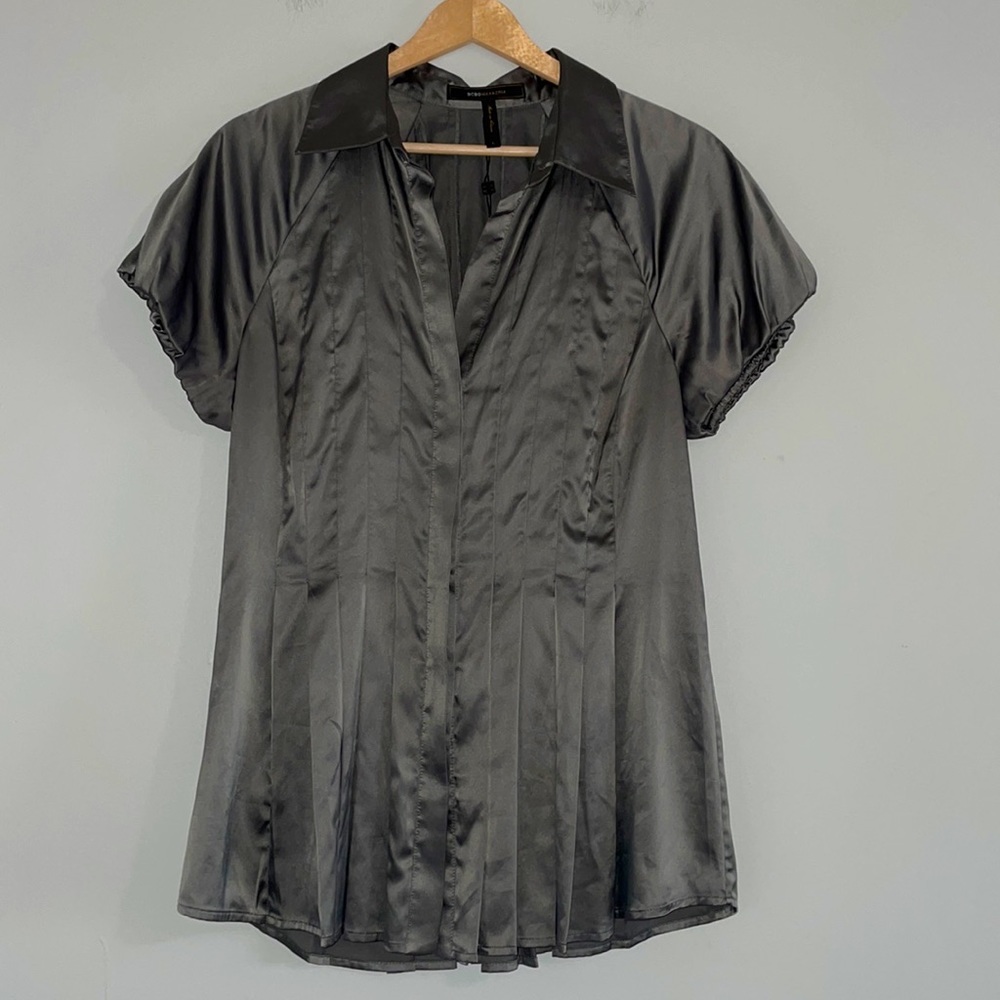 BCBGMAXAZRIA Pleated Large Blouse